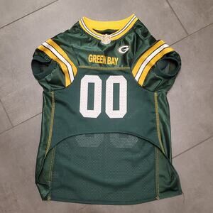 NFL Green Bay Packers Dog Jersey, Size XL Best Football Jersey Costume For Pet